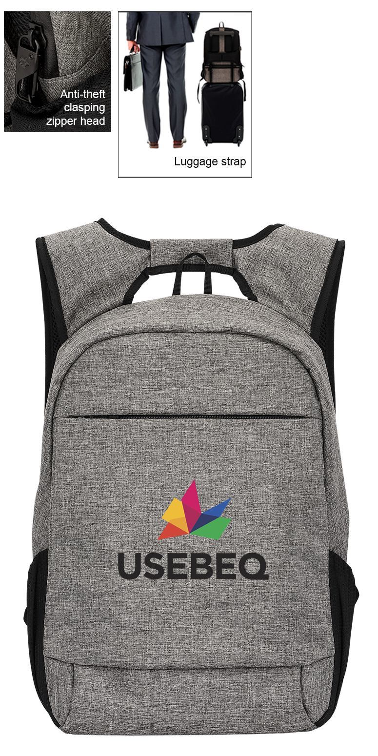 Sac à dos pour ordinateur portable antivol Midtown - BG355 Gray