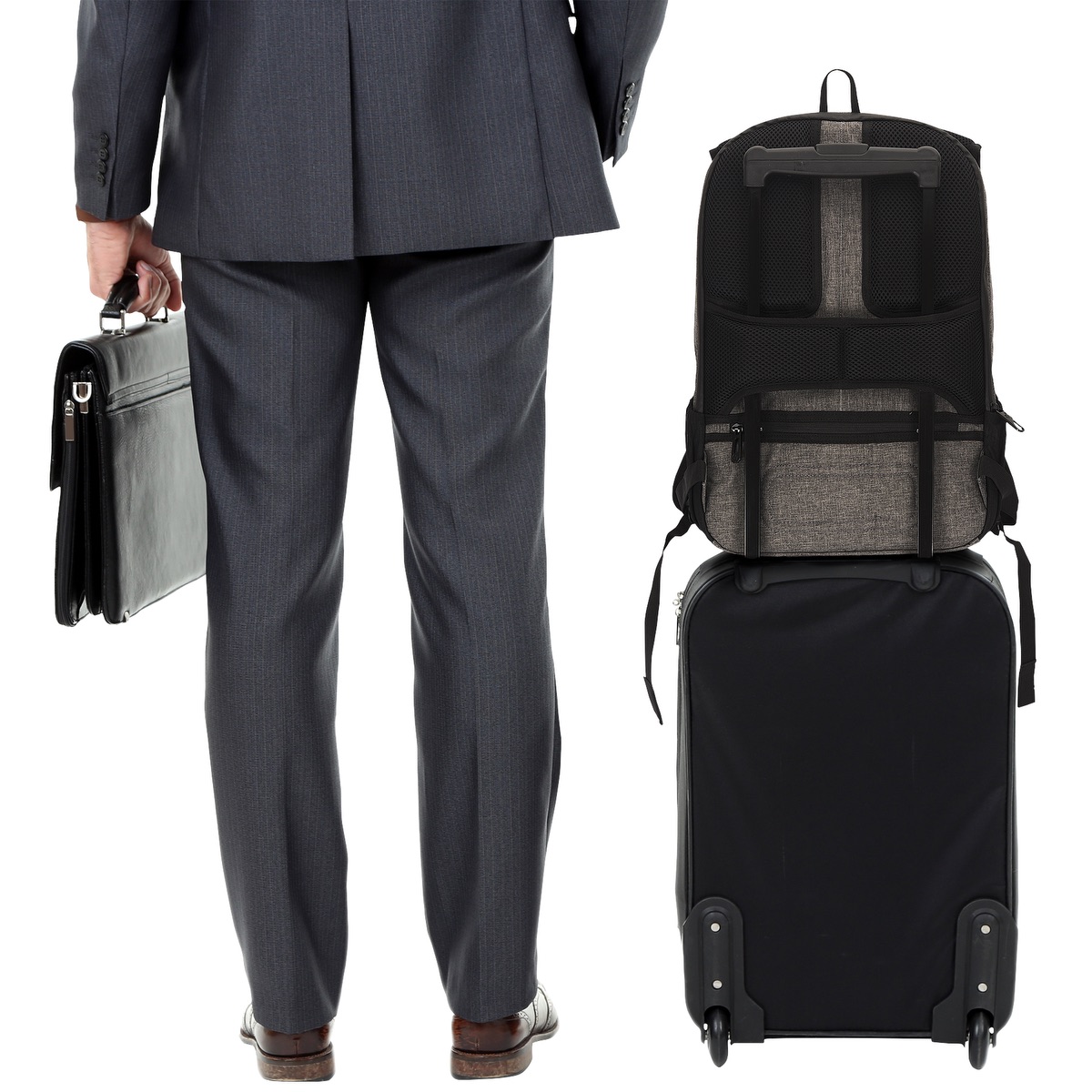 Sac à dos pour ordinateur portable antivol Midtown - BG355 Gray