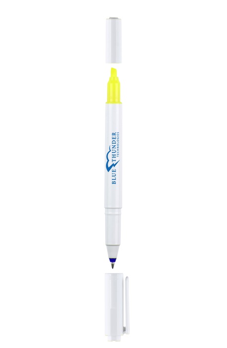 uni-ball uni-ball® Stylo surligneur Combi blanc - CBHW blue