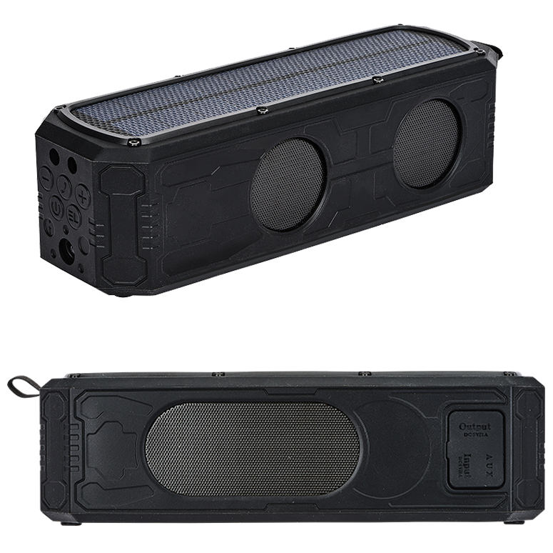 Haut-parleur 9W solaire hydrofuge Bluetooth® - EL158 Black