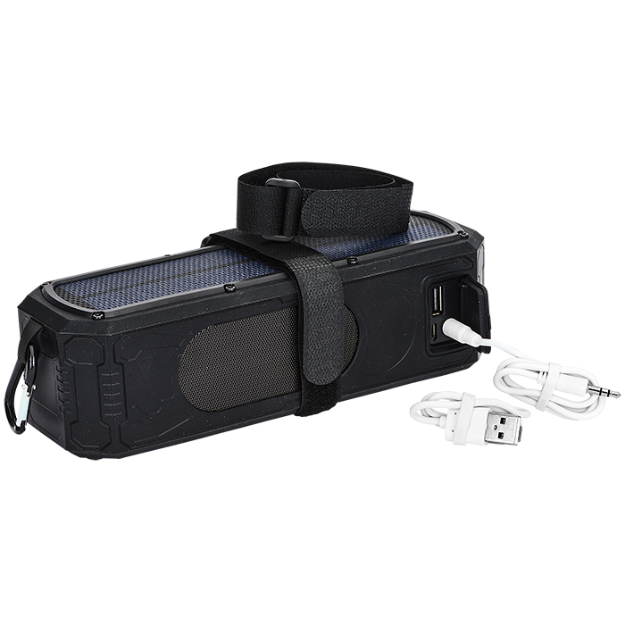 Haut-parleur 9W solaire hydrofuge Bluetooth® - EL158 Black