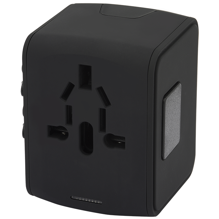 Adaptateur de voyage à 4 ports USB - EL165 Black