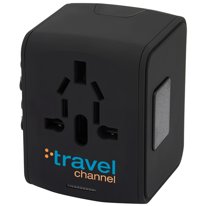 Adaptateur de voyage à 4 ports USB - EL165 black