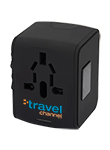 Adaptateur de voyage à 4 ports USB - EL165 black
