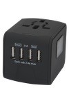 Adaptateur de voyage à 4 ports USB - EL165 Black