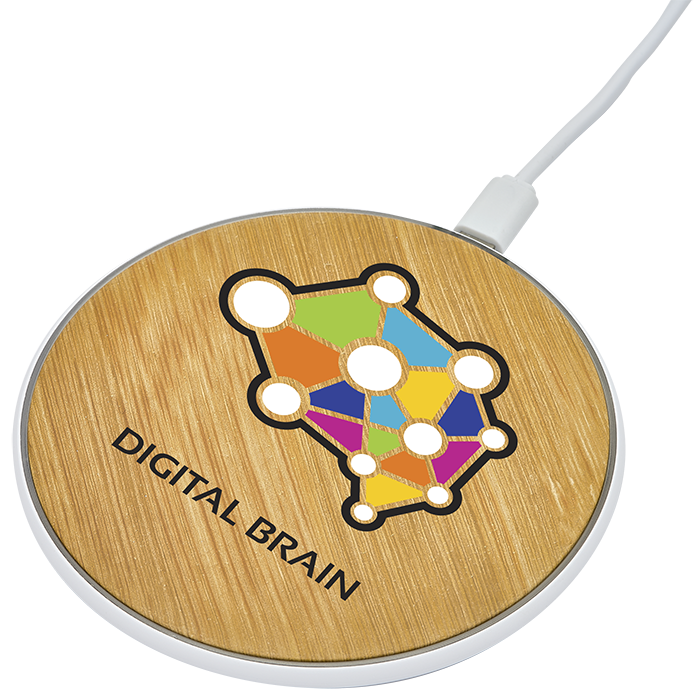 Chargeur sans fil à motifs de bambous - EL167 White