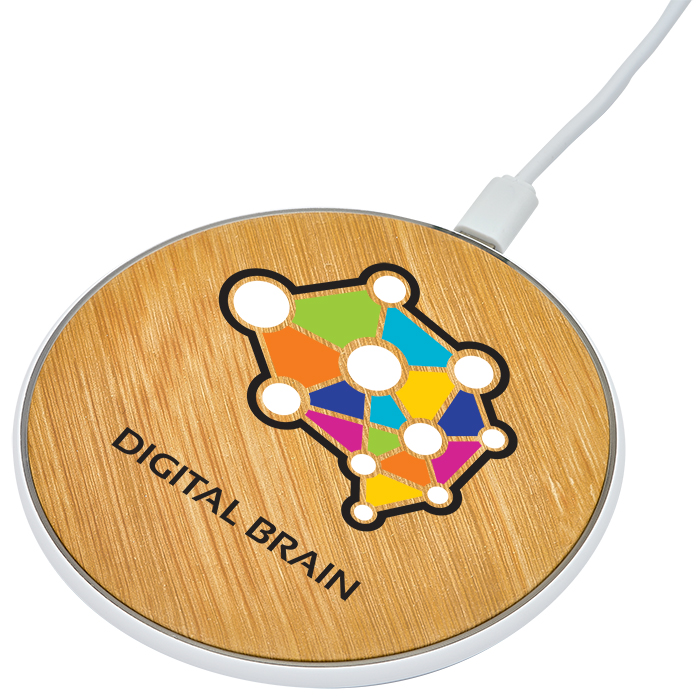 Chargeur sans fil à motifs de bambous - EL167 white