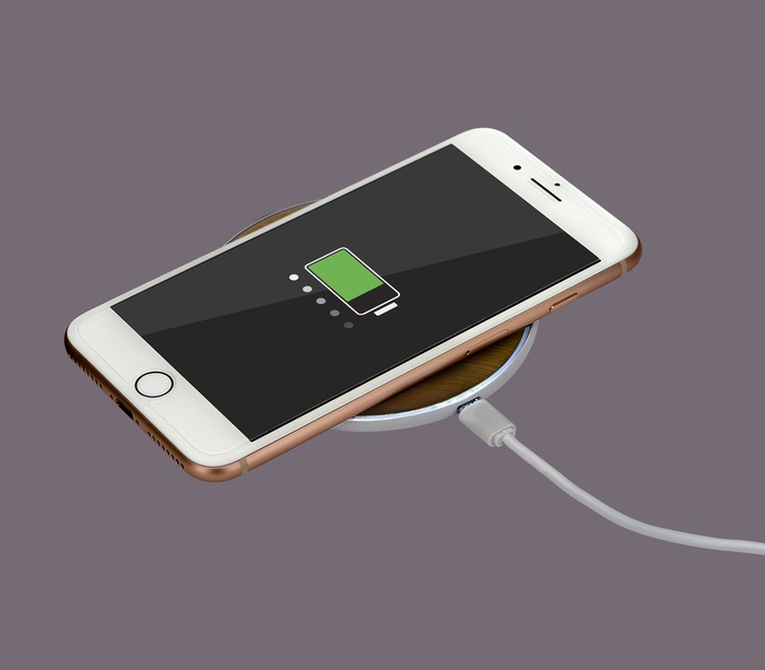 Chargeur sans fil à motifs de bambous - EL167 White