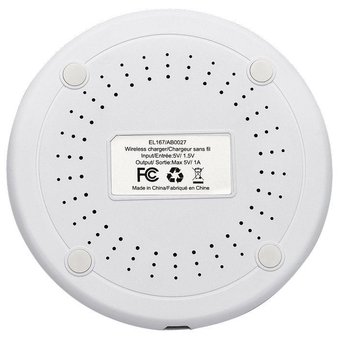 Chargeur sans fil à motifs de bambous - EL167 White