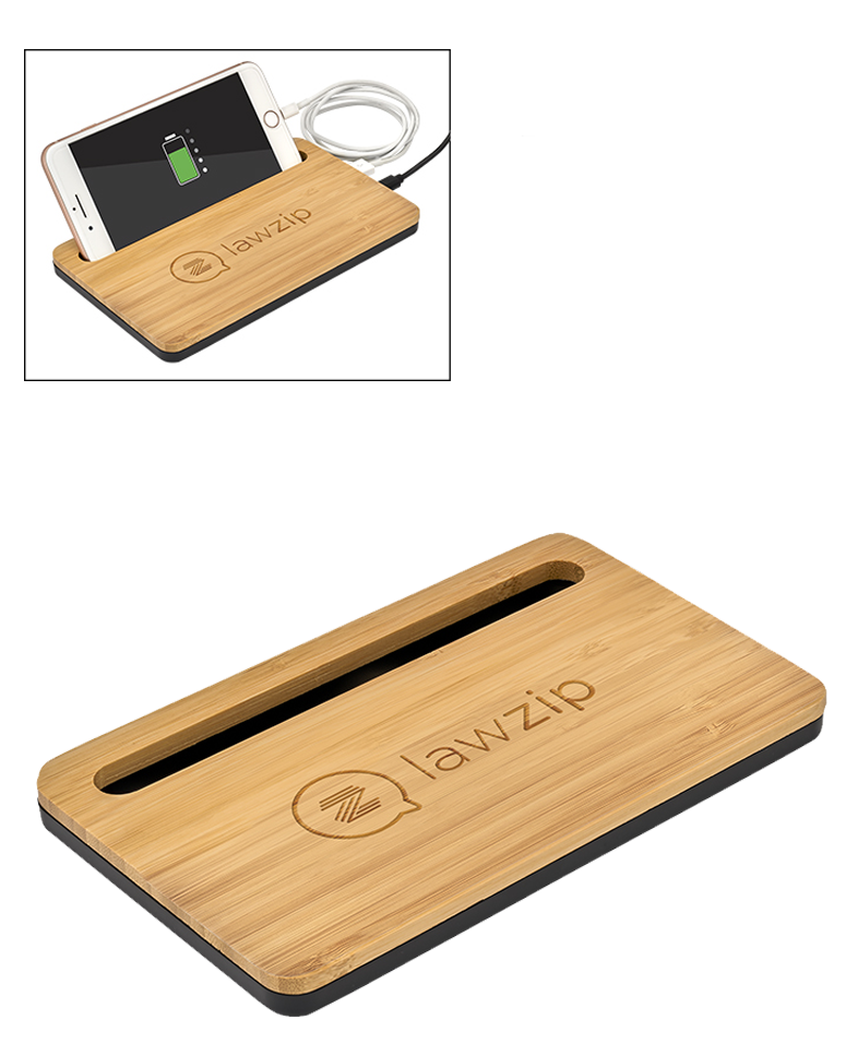 Chargeur sans fil de bureau 5W bambou - EL183 Bamboo