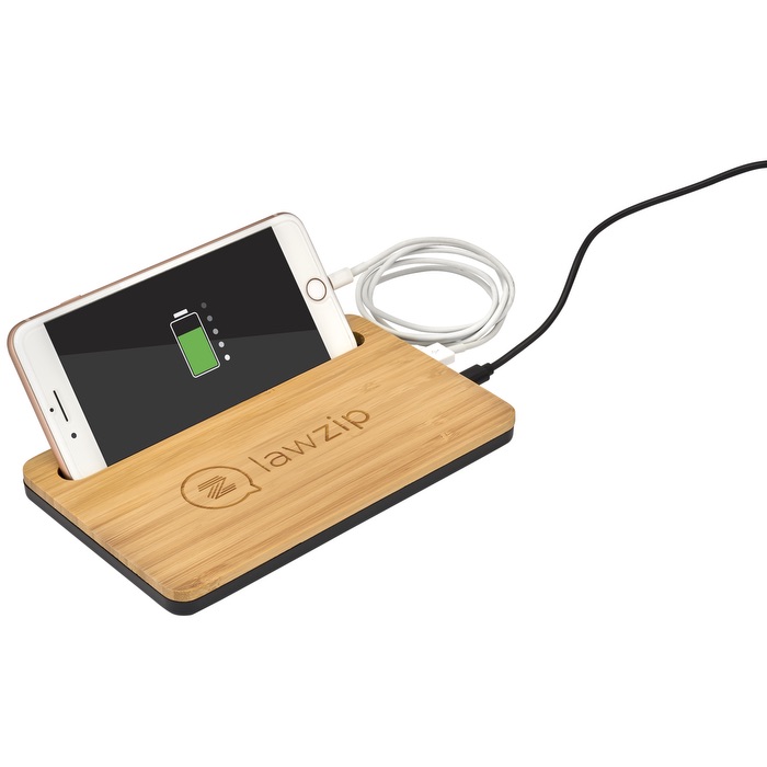 Chargeur sans fil de bureau 5W bambou - EL183 Bamboo