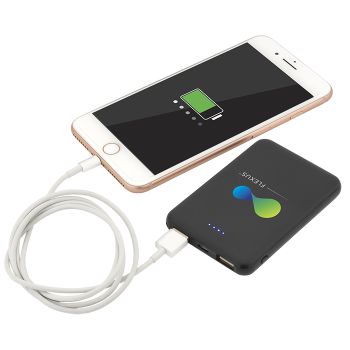 Chargeur certifié UL à deux ports HD – 5000 mAh - EL184 Black