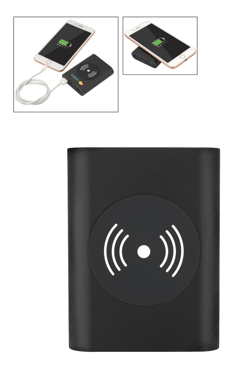 Chargeur sans fil certifié UL à 3-voies - 5000 mAh - EL186 Black