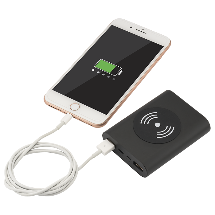 Chargeur sans fil certifié UL à 3-voies - 5000 mAh - EL186 Black