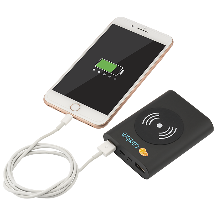 Chargeur sans fil certifié UL à 3-voies - 5000 mAh - EL186 Black