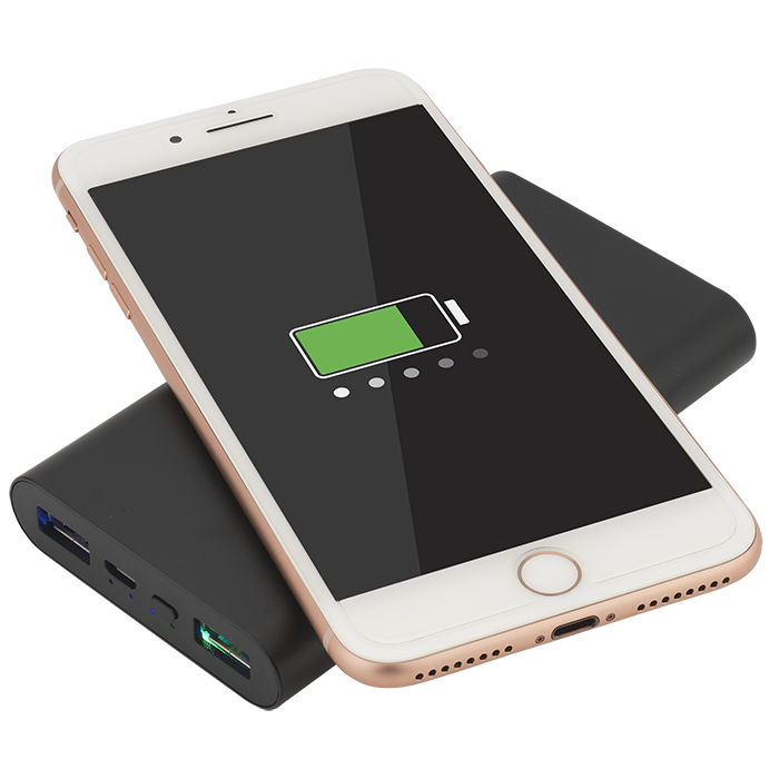 Chargeur certifié UL sans fil à 3-voies 10,000mAh - EL188 Black