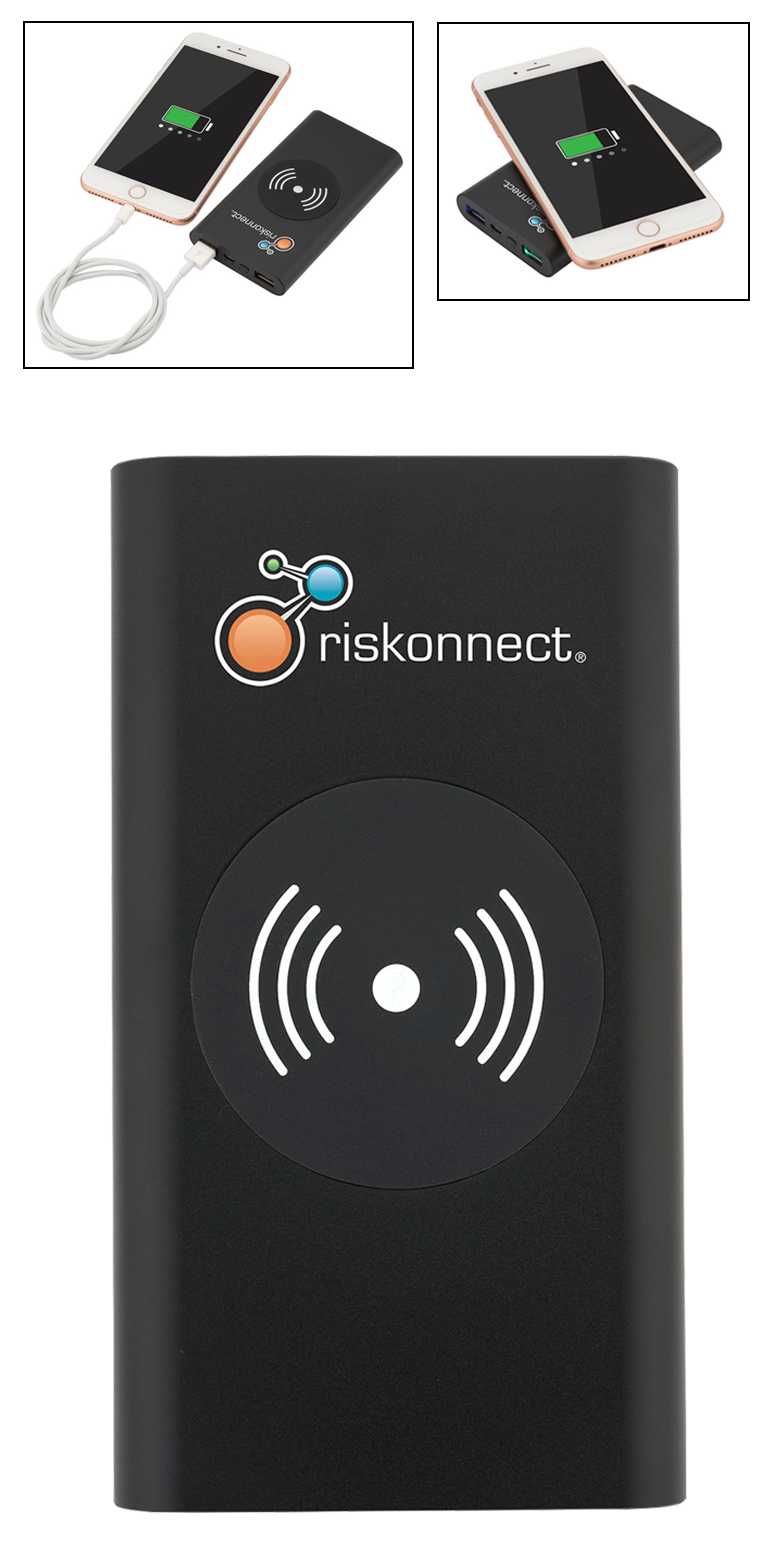 Chargeur certifié UL sans fil à 3-voies 10,000mAh - EL188 Black