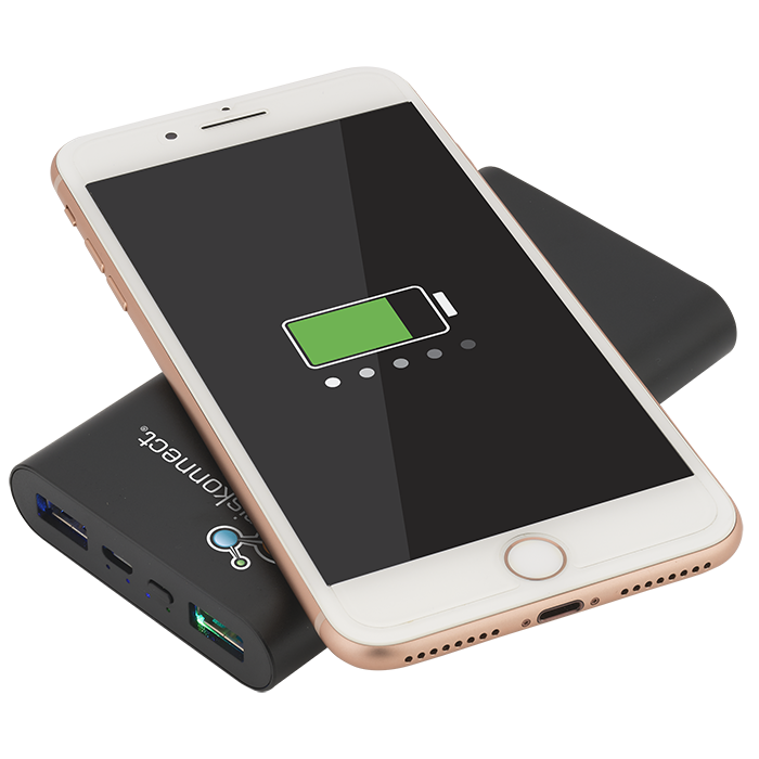 Chargeur certifié UL sans fil à 3-voies 10,000mAh - EL188 Black