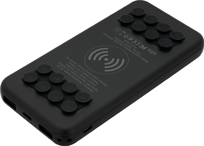 Chargeur Sans Fil Octo Grip 10,000 mAh - EL189 Black