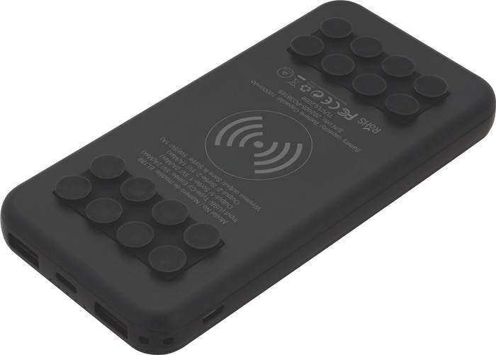 Chargeur Sans Fil Octo Grip 10,000 mAh - EL189 Black