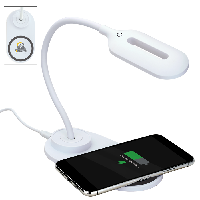 Lampe de Bureau LED avec Chargeur Sans Fil - EL192 White