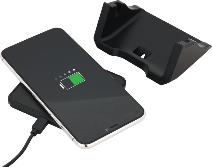 EL197-WRLS Chrg Pad/Hol Black