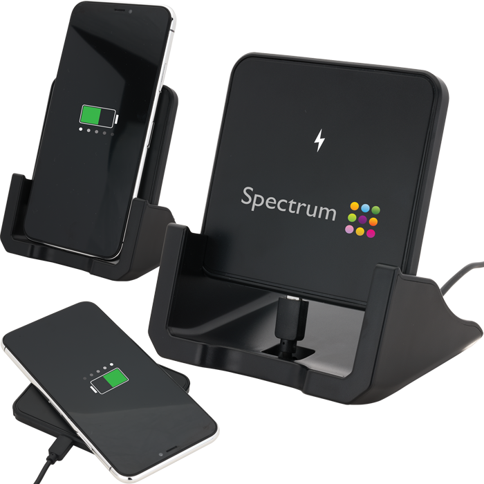 EL197-WRLS Chrg Pad/Hol Black