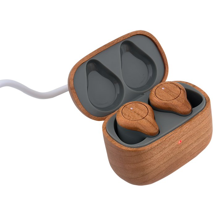 Écouteurs Sans Fil TWS en Merisier - EL204 Wood