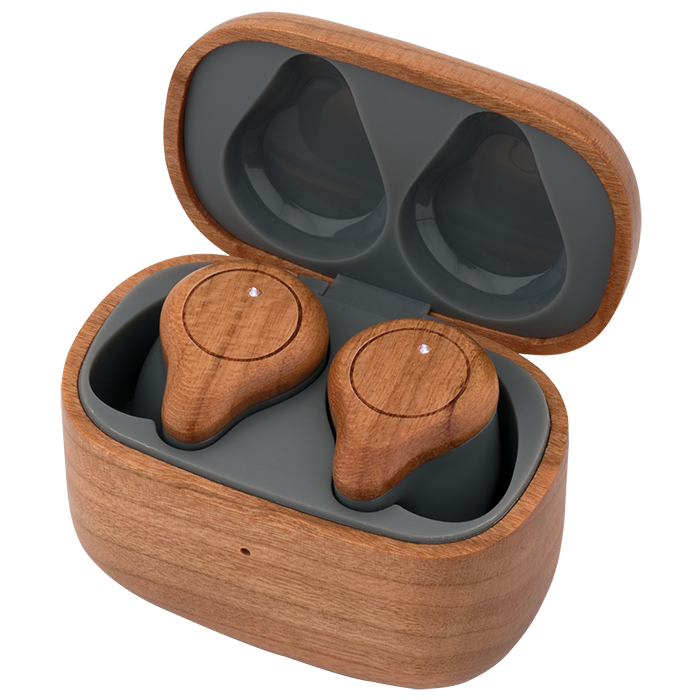 Écouteurs Sans Fil TWS en Merisier - EL204 Wood