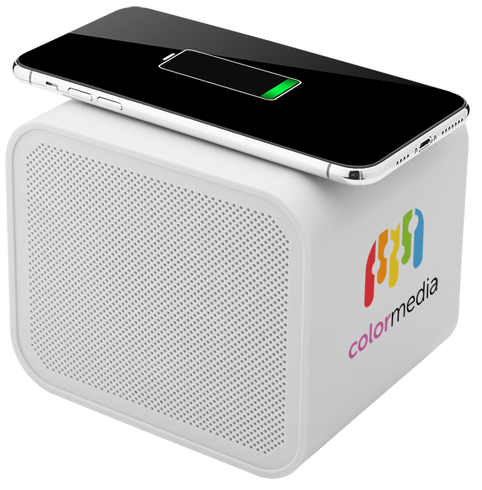 5W Assure Speaker with Wireless Charger - EL207 White