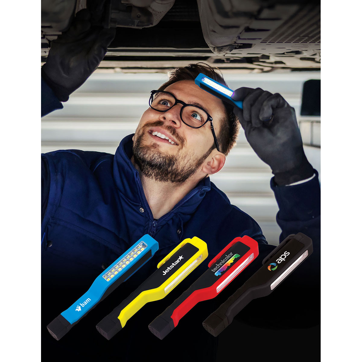 Lampe De Poche Travail (10 SMD) - FL111 Black