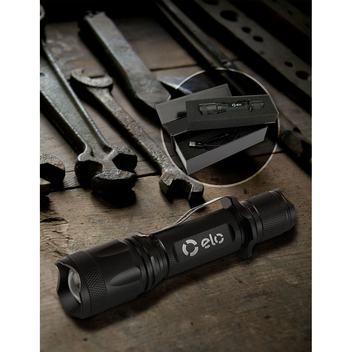 Cree DEL USB rechargeable à triple sortie - FL161 Black