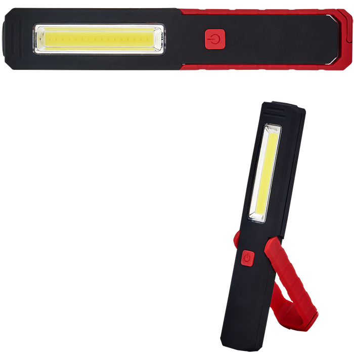 Lampe de travail magnétique avec béquille (COB) - FL166 red