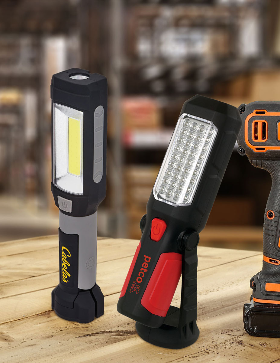 Lampe de travail magnétique deux tons (COB/DEL) - FL167 Gray