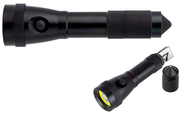 Lampe de poche 5-en-1 Assist Rescue (DEL/COB) - FL182 Black