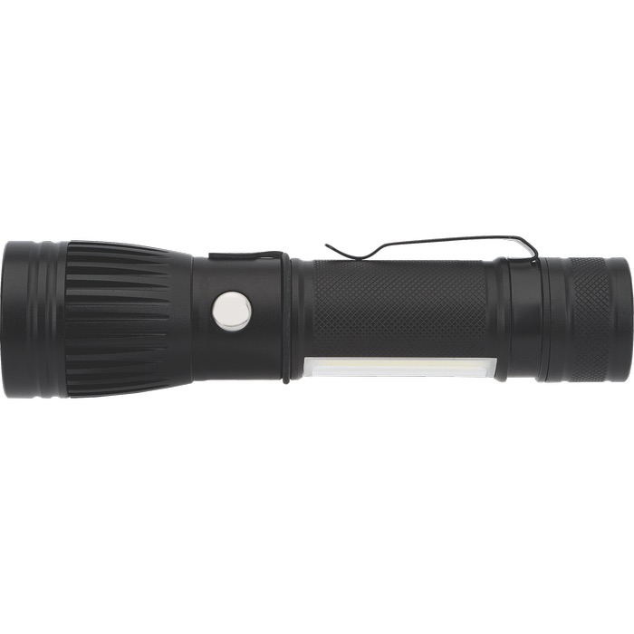 Lampe de poche rechargeable à DEL/COB Channel - FL183 Black