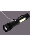 Lampe de poche rechargeable à DEL/COB Channel - FL183 Black