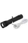 Lampe de poche rechargeable à DEL/COB Channel - FL183 Black
