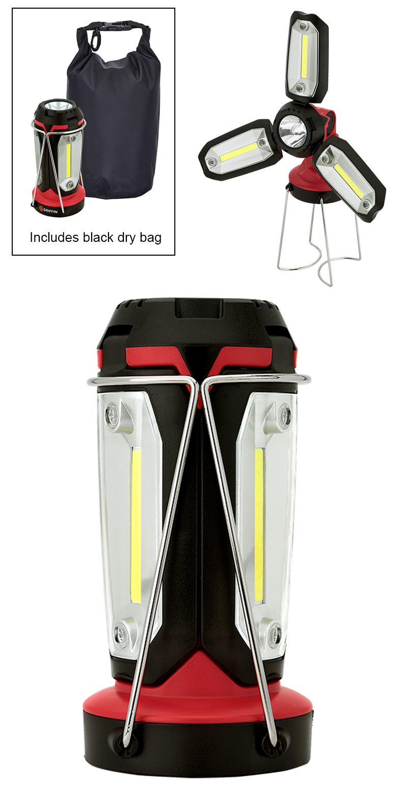 Lampe de travail DEL/COB Clover Style - FL189 Black