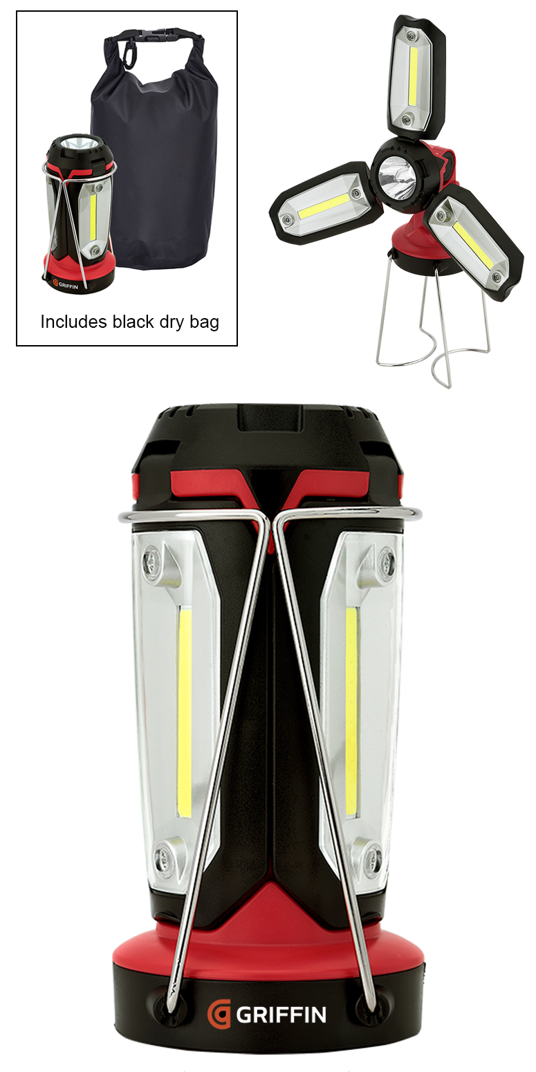 Lampe de travail DEL/COB Clover Style - FL189 Black