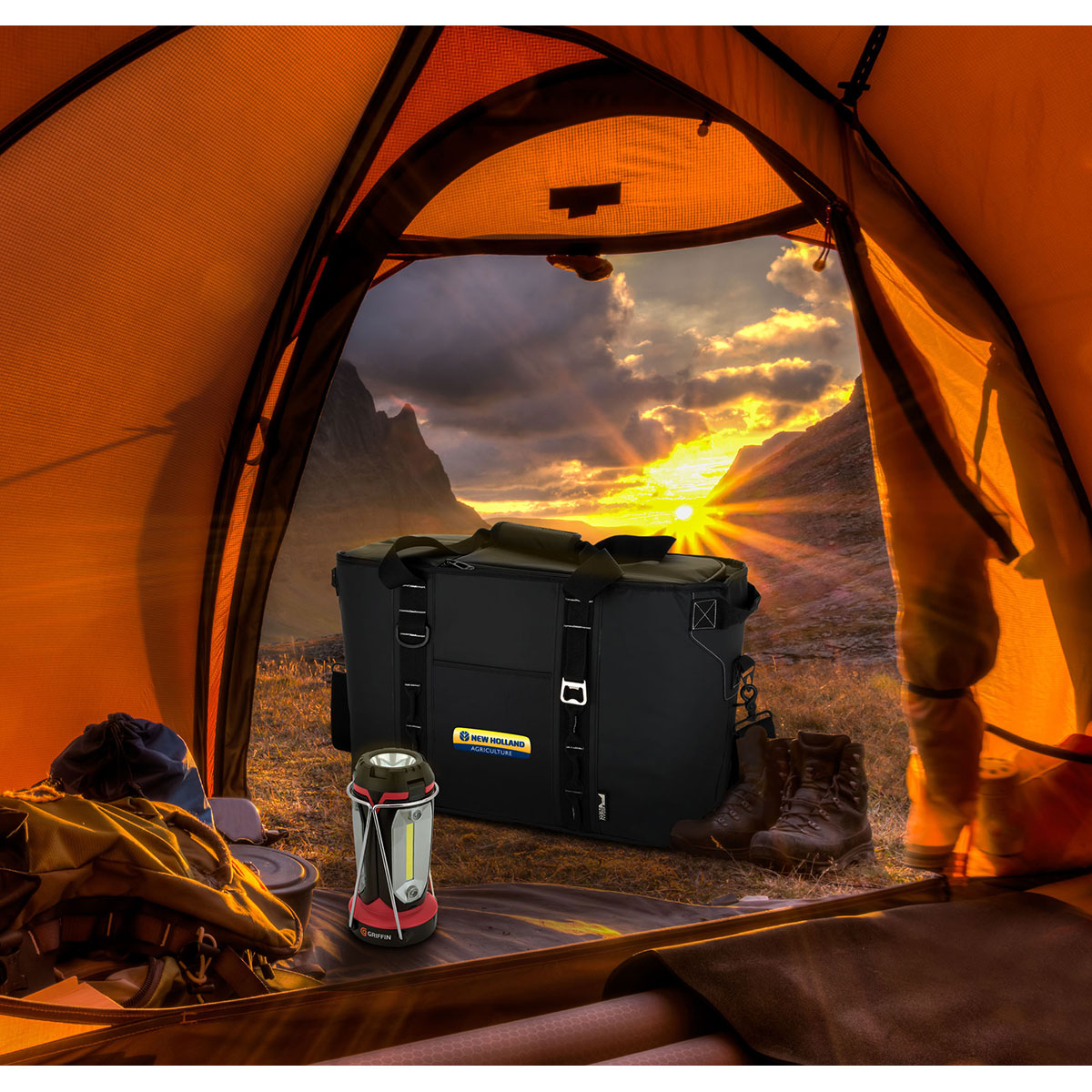 Lampe de travail DEL/COB Clover Style - FL189 Black