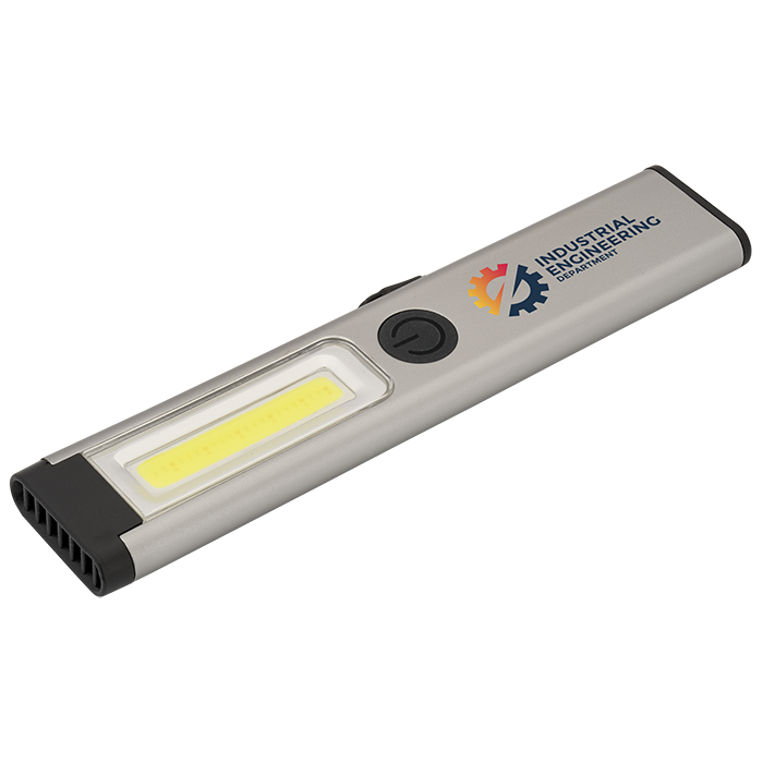 Lampe de travail à COB rechargeable Slimline - FL192 Silver