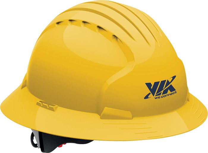 Evolution™ Casque de Sécurité Brim Pleine Vented - HH18V lime yellow