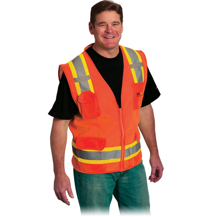 Class 2 Vest 6 Pocket - HV02 orange
