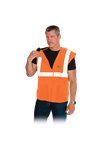 Veste Détachable en Tissu, 3 Poches - HV06 orange