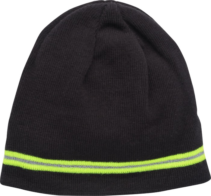 Tuque Avec Bande Réfléchissante - HV100 Black