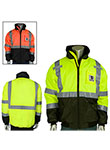 Blouson d’aviateur économique à bord noir - HV45 Yellow