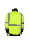 Blouson d’aviateur économique à bord noir - HV45 Yellow
