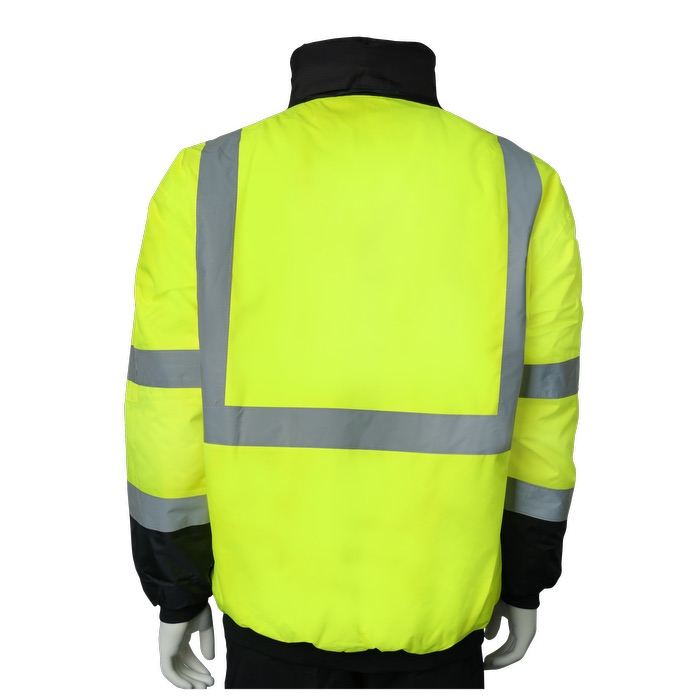 Blouson d’aviateur avec amovible en polaire - HV46 Yellow