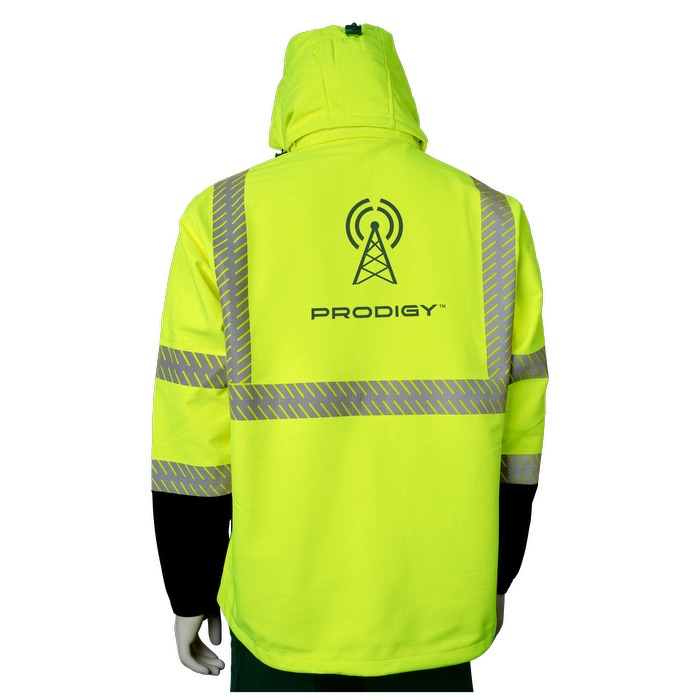 Blouson doux en Ripstop à bord noir – Niveau 3 - HV47 Yellow